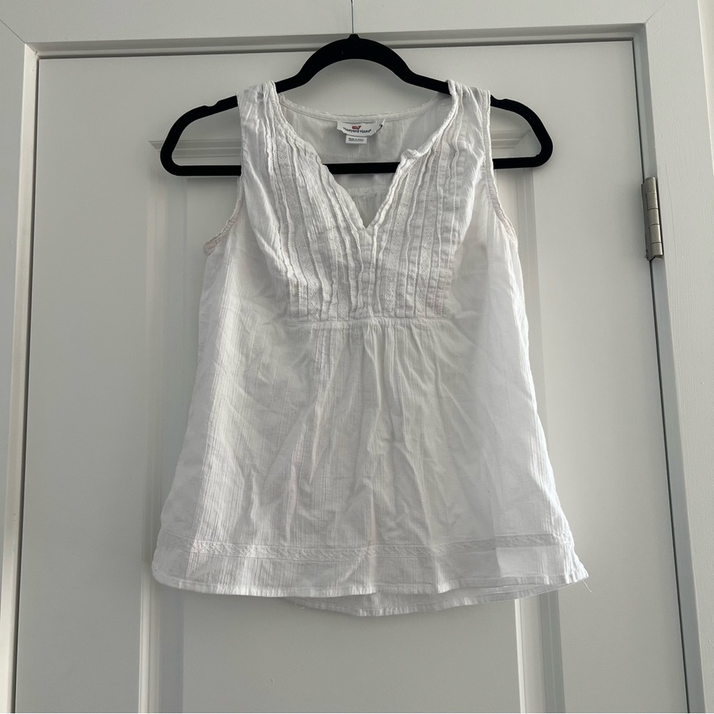 White Vineyard Vines Tank Top